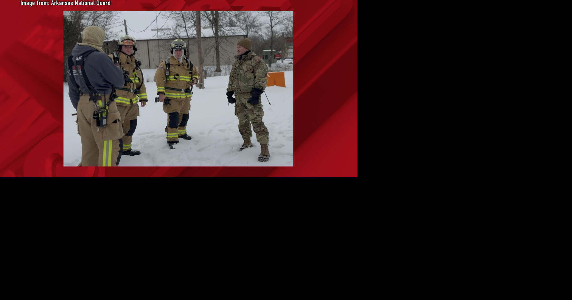 Arkansas Natl. Guard shifts to winter EMS support in 18 counties through Jan. 28