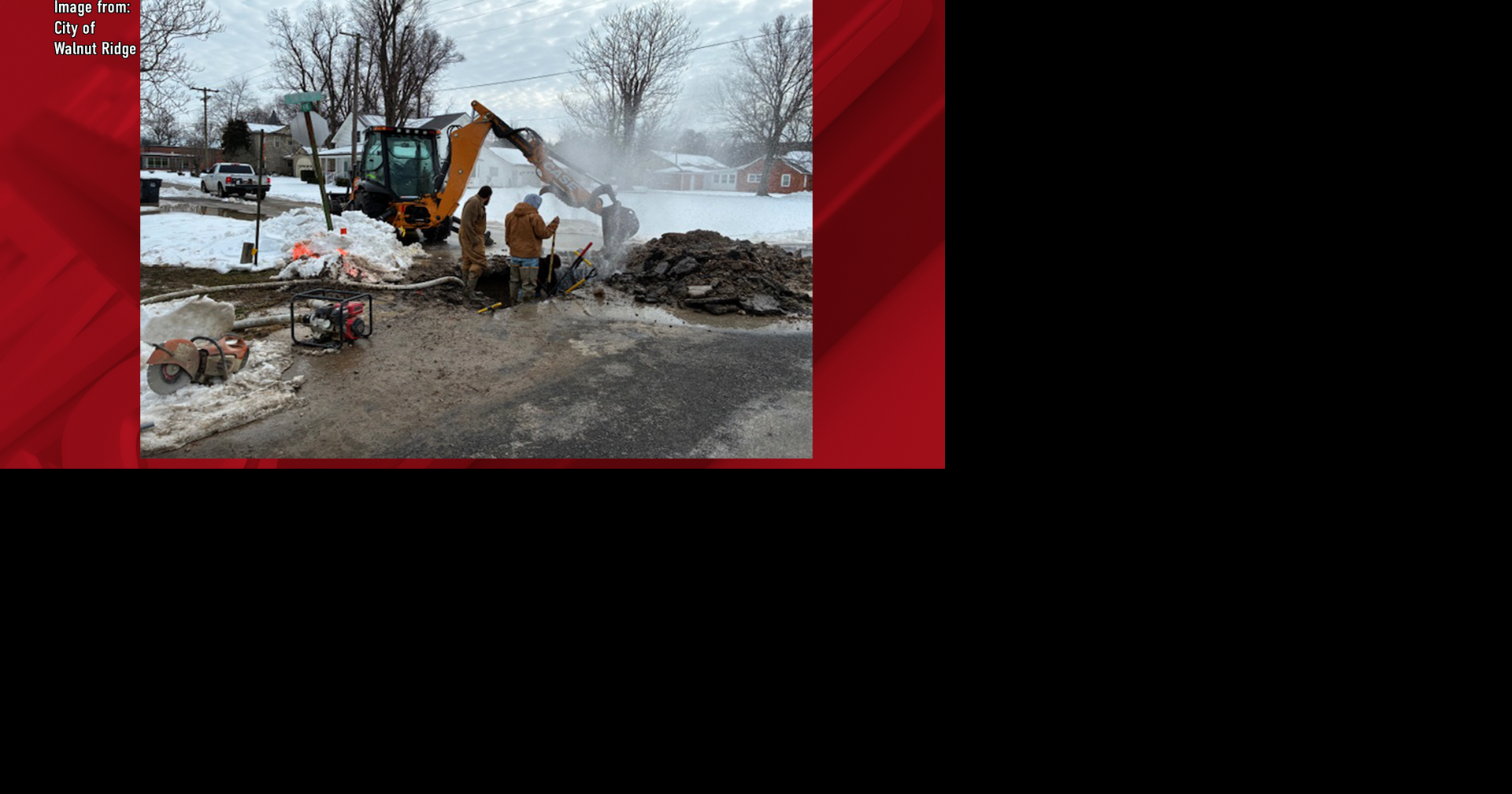 Water main break causes traffic delays in Walnut Ridge; no boil order ...