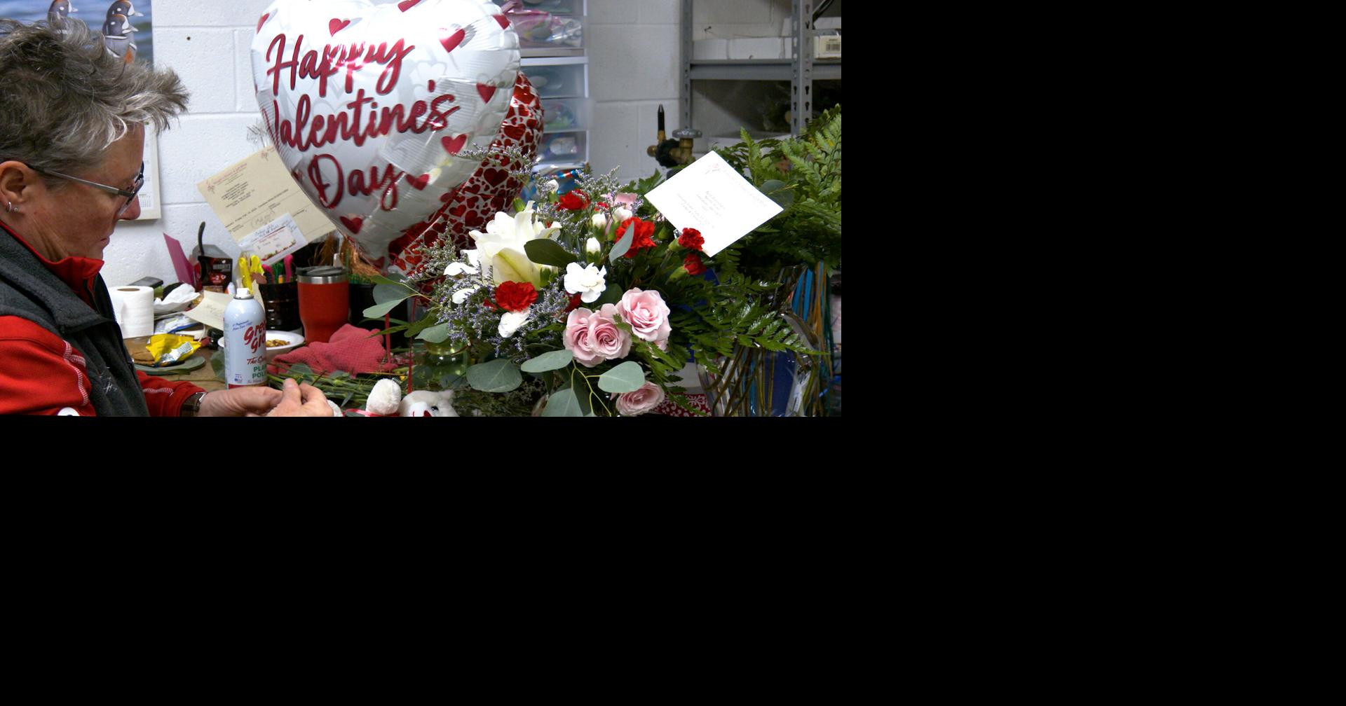 Flower shop preps for busy Valentine’s Day rush with last-minute orders ...