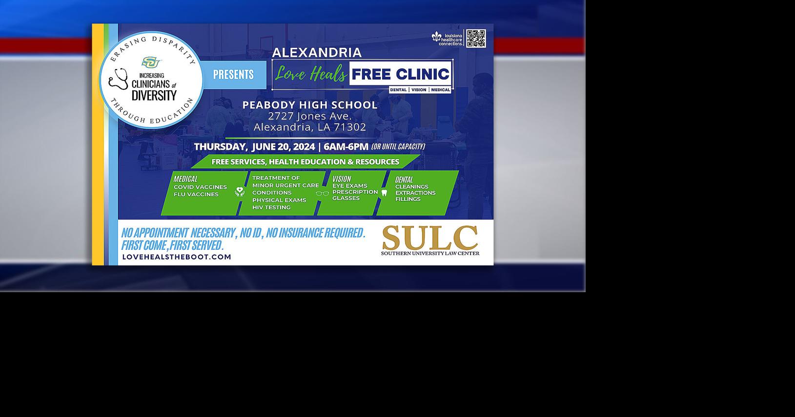 Southern University, Love Heals the Boot hosts free health clinics across Louisiana