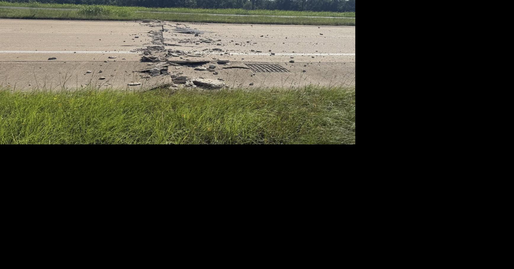 Another day, another buckle: U.S. Highway 171 closed again