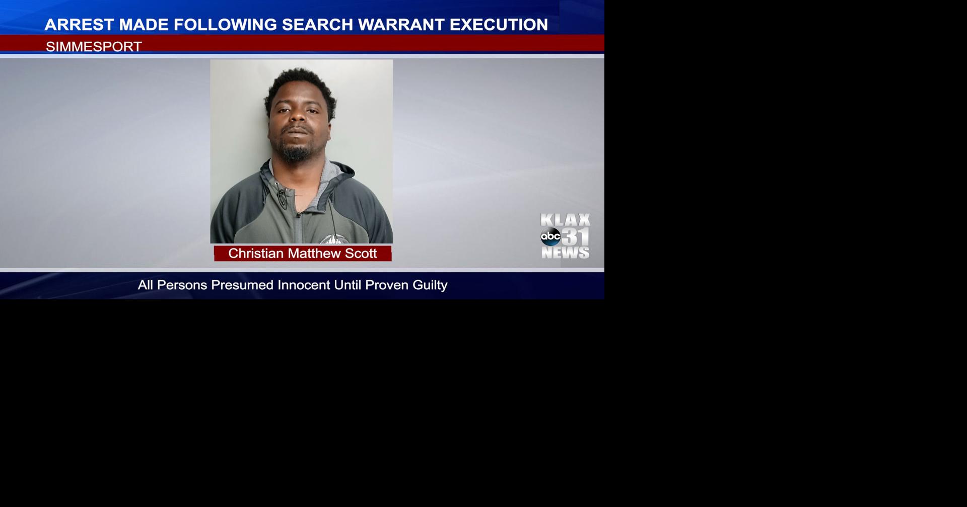 Arrest Made Following Search Warrant Execution in Simmesport | News ...