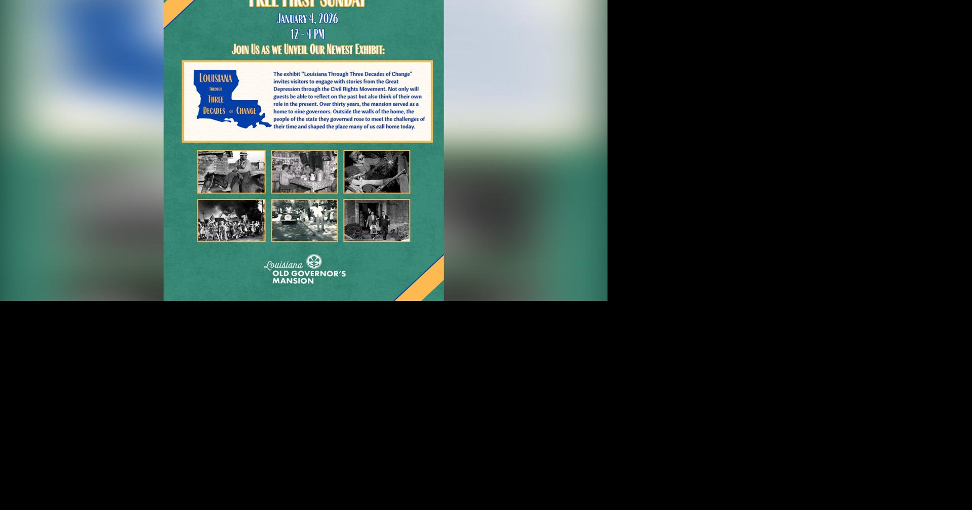 Louisiana Old Governor's Mansion to Open Three Decades of Change Exhibition