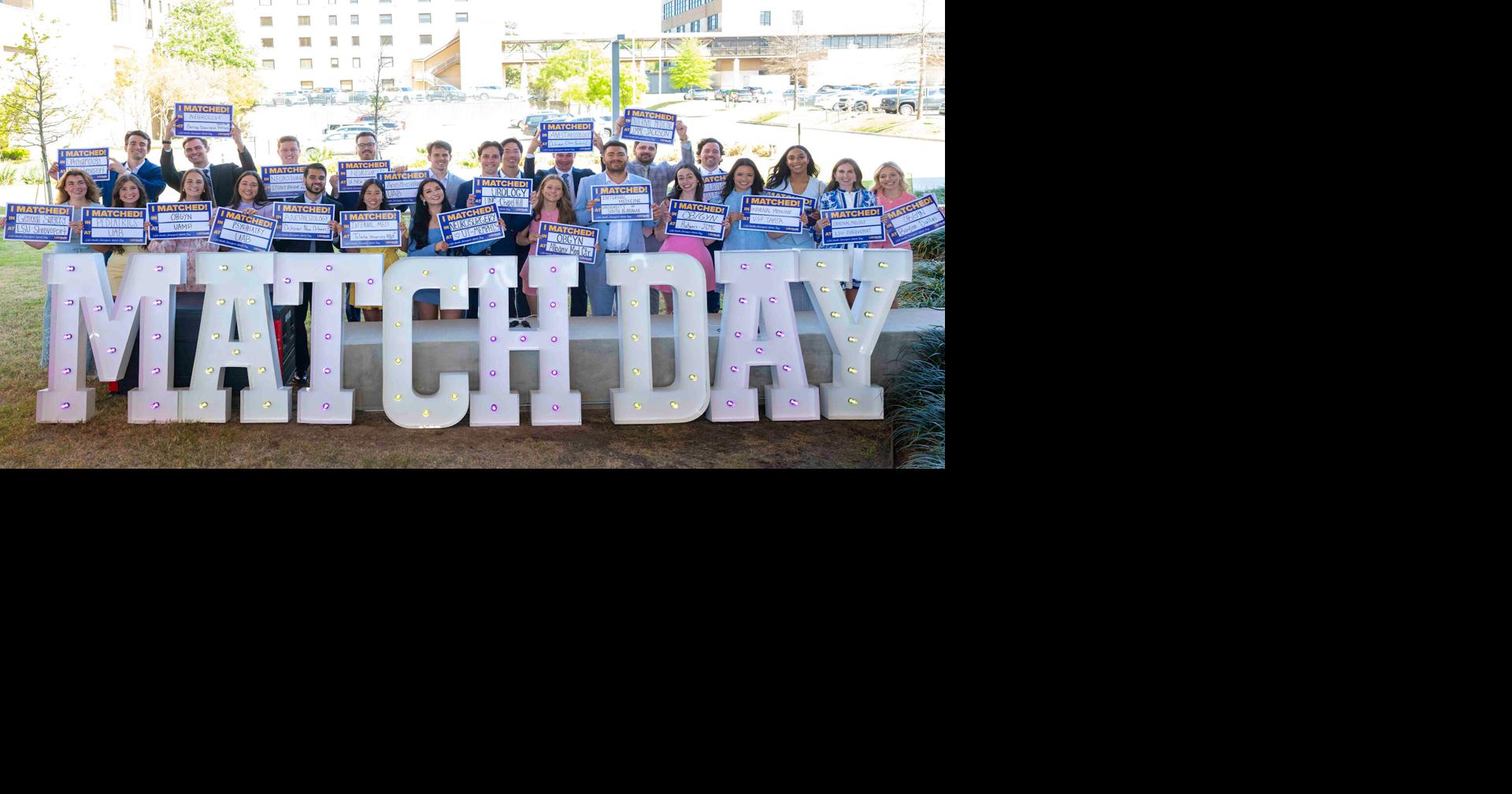 LSU Health Shreveport School of Medicine Celebrates Successful Match Day
