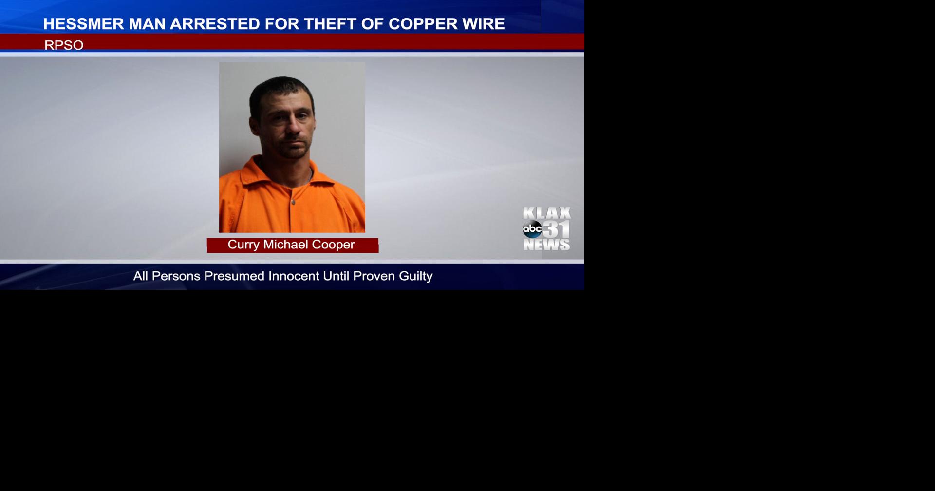 RPSO Arrest Man for Copper Wire Theft | News | klax-tv.com