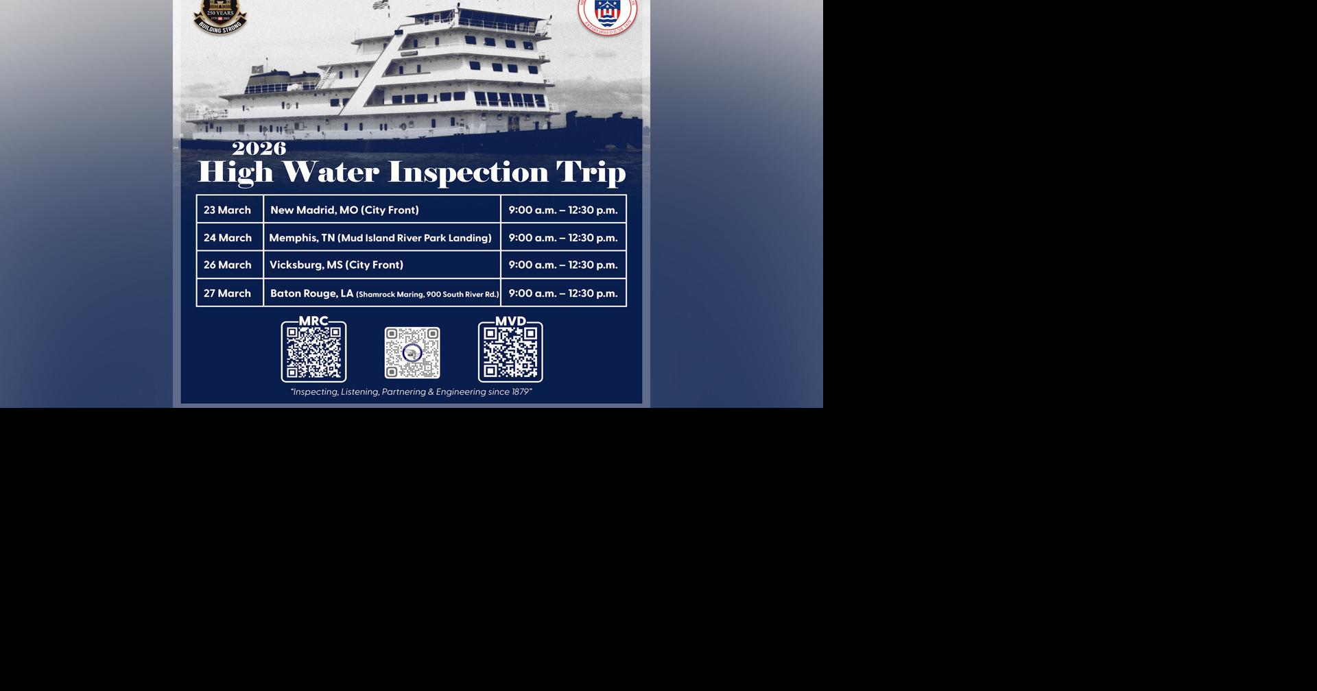 Mississippi River Commission to bring public hearings to riverside communities this spring