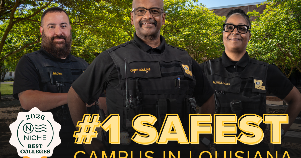 LSUA Ranked #1 Safest College Campus in Louisiana, #7 Safest in America