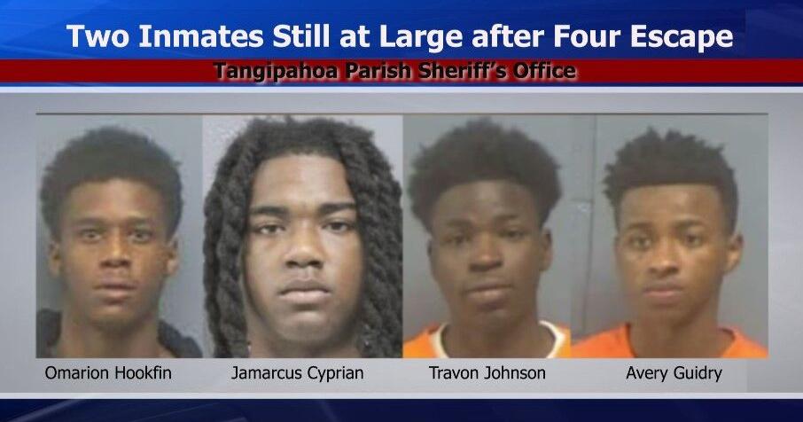 Two still at large after four escape jail in Tangipahoa Parish | News ...