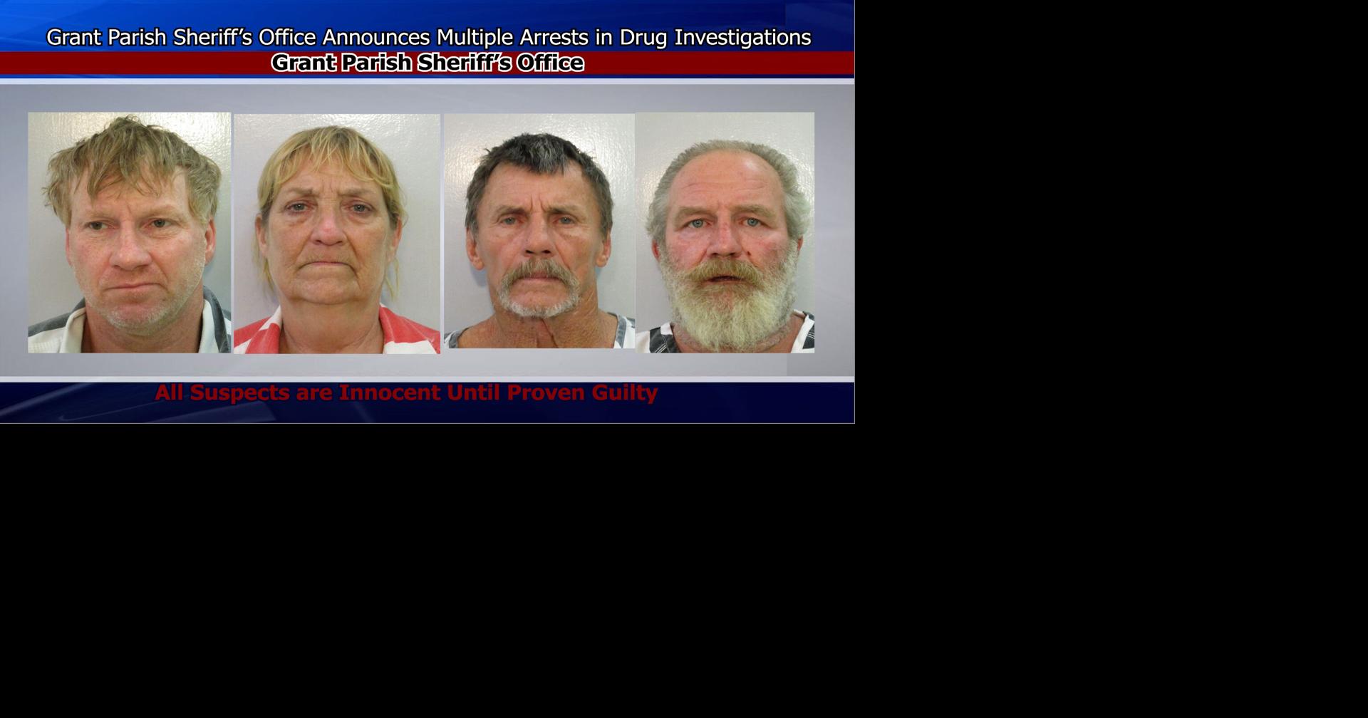 Grant Parish Sheriff’s Office Announces Multiple Arrests in Drug