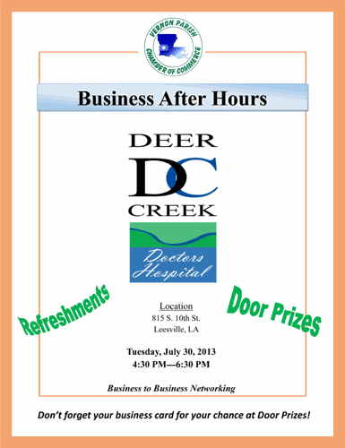 Business After Hours: Doctor s Hospital at Deer Creek Calendar klax