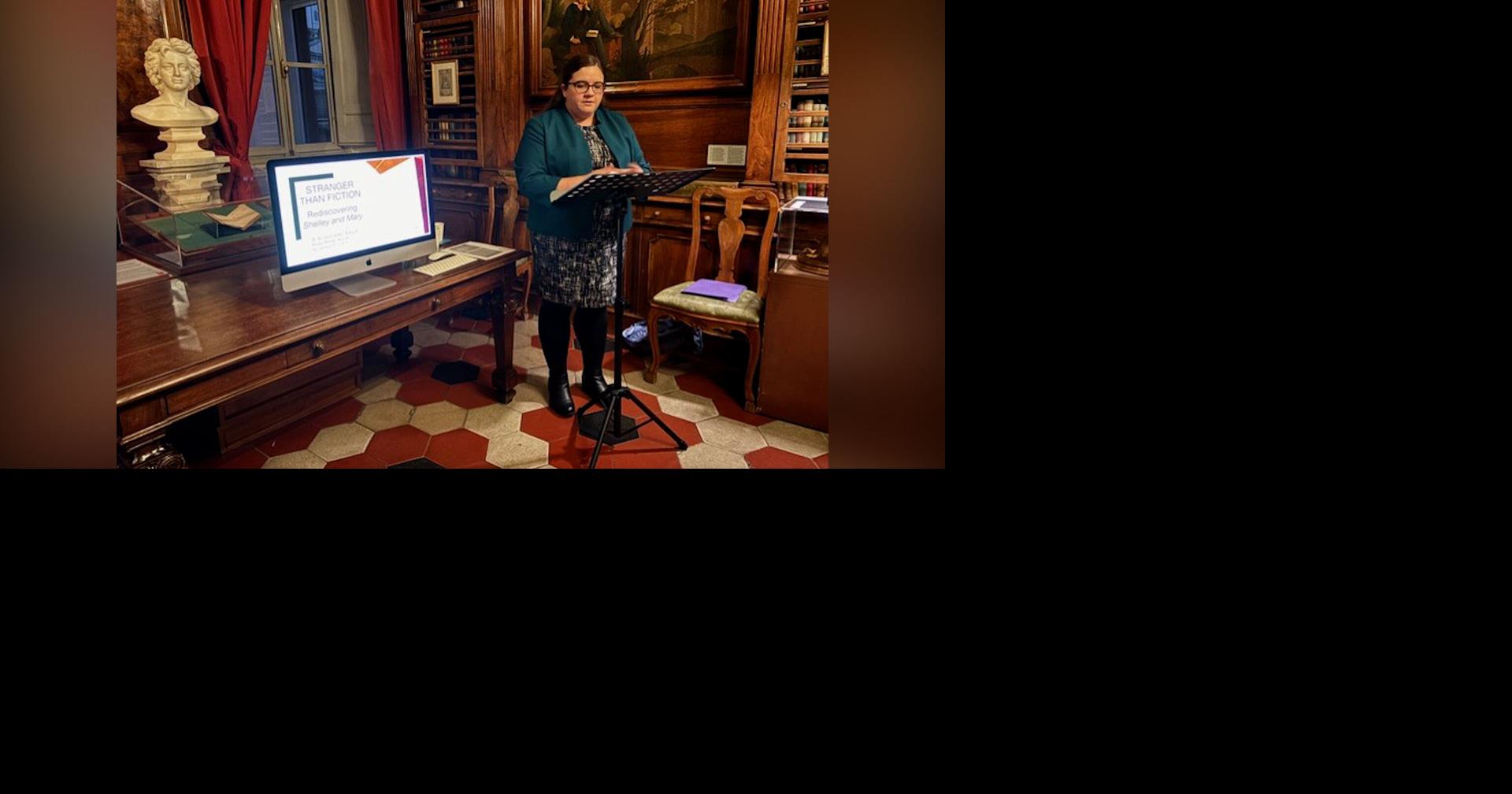 NSU English professor lectures on research at Keats-Shelley House in Rome