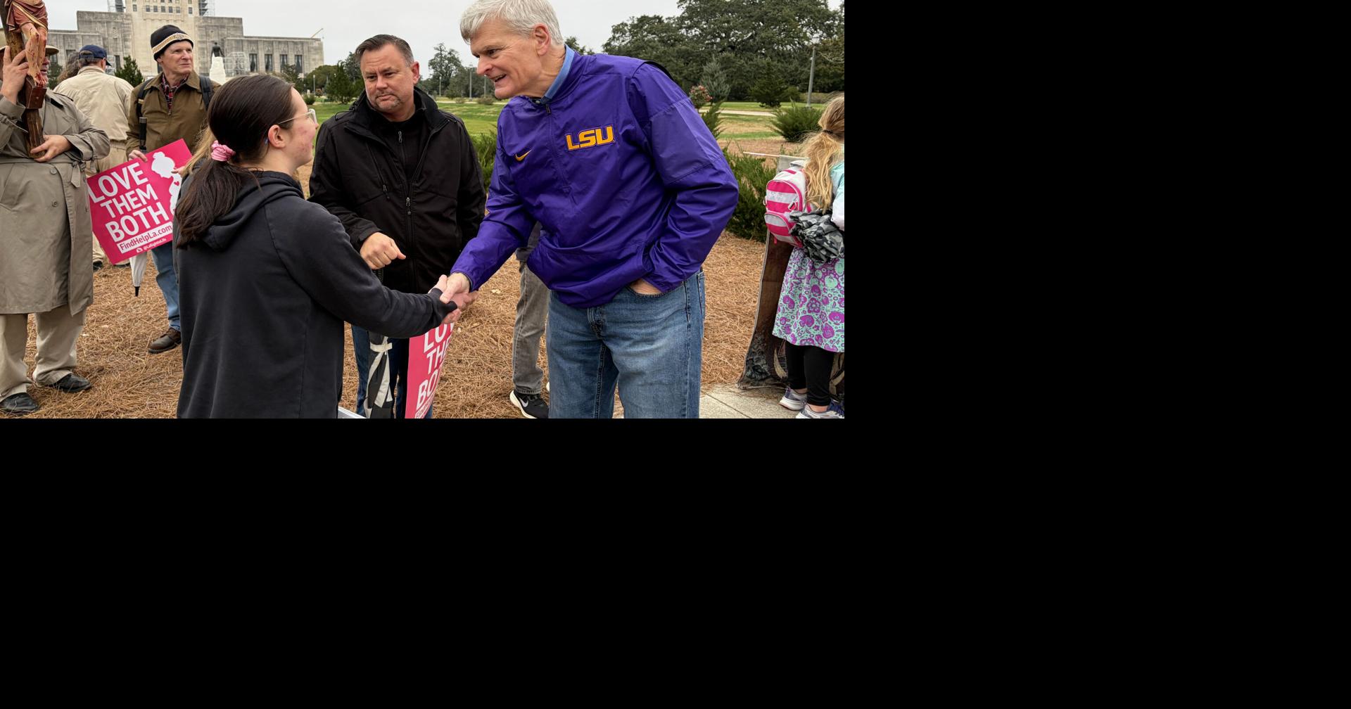 Cassidy Defends Unborn at Louisiana Life March South