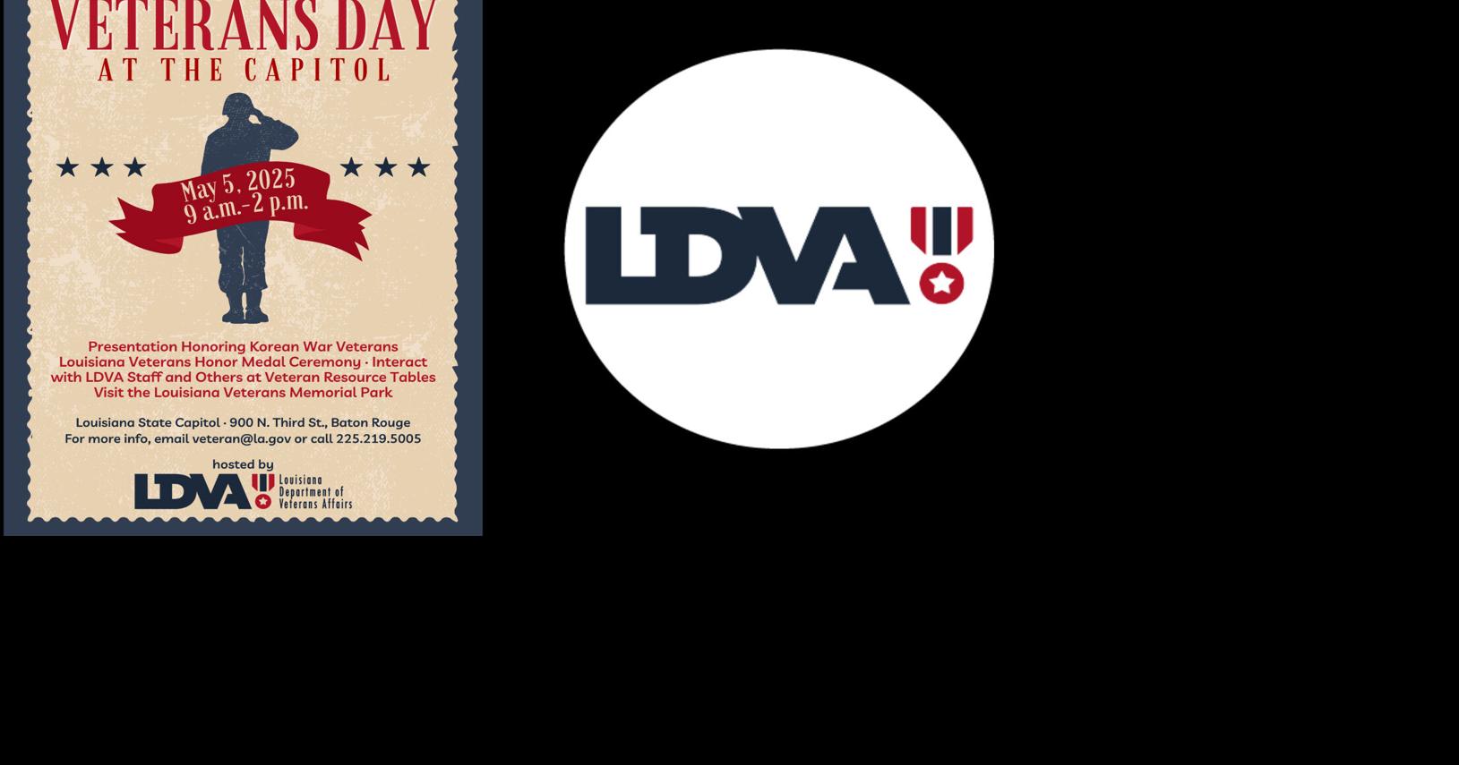 LDVA TO HOST SECOND ANNUAL VETERANS DAY AT THE CAPITOL | News | klax-tv.com