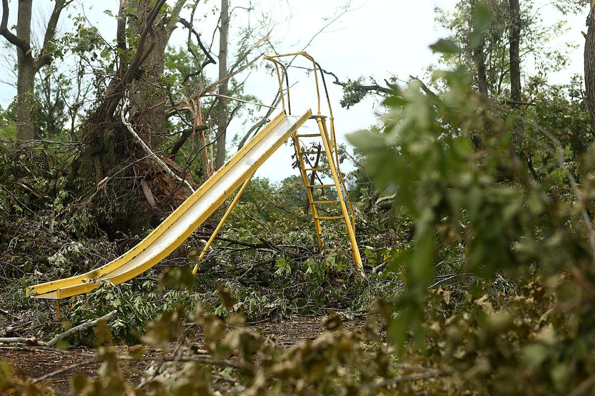 Highland Park tornado damage