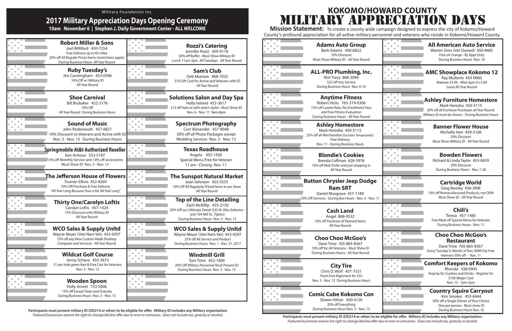 80 businesses take part in Military Appreciation Days News