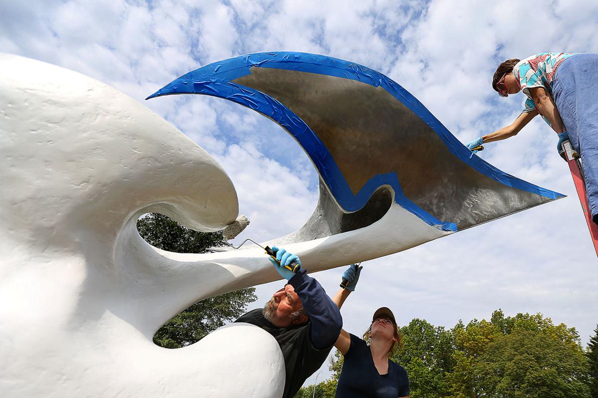 Iuk Sculpture Sees New Life After Restoration Local News