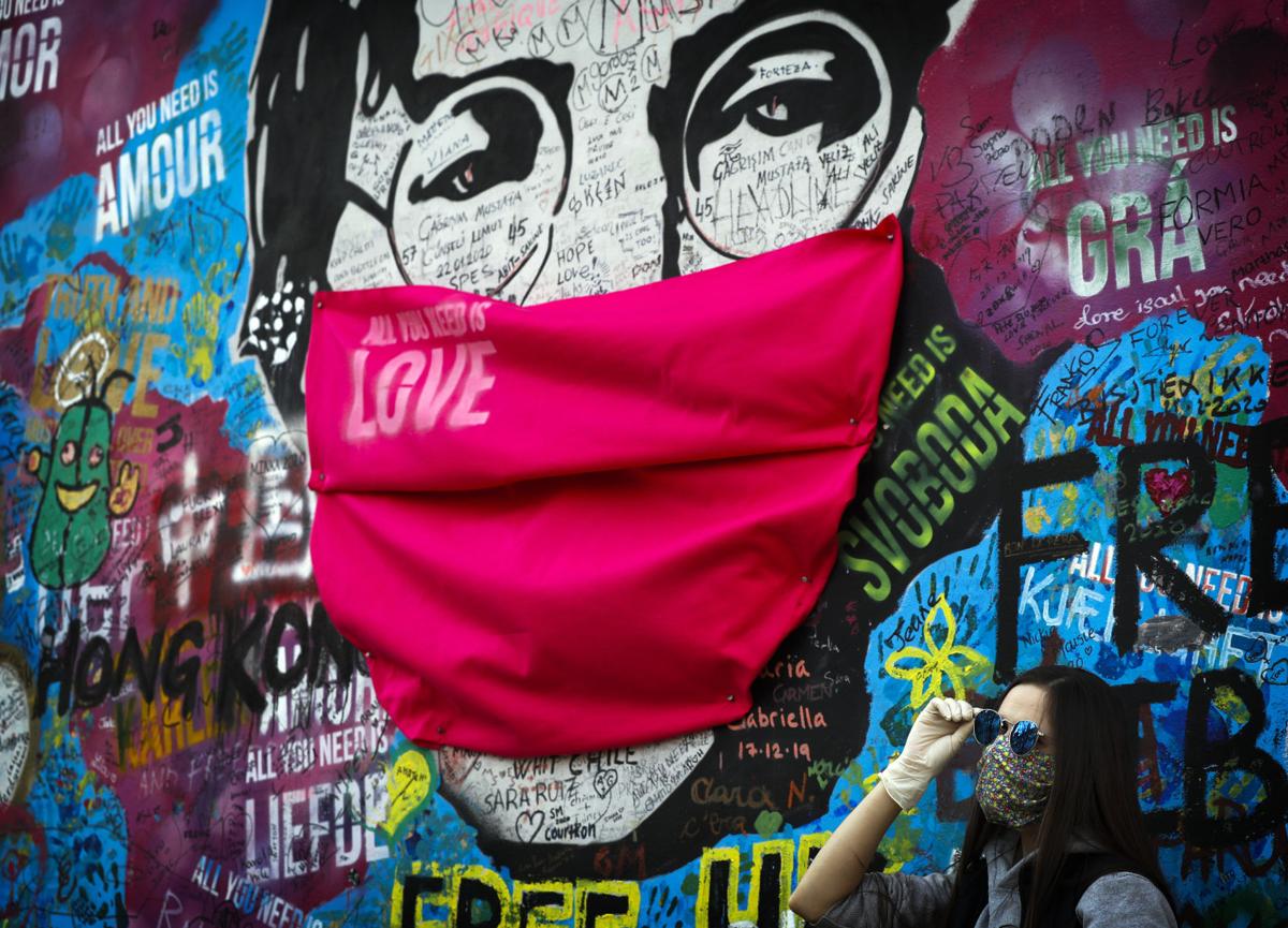 Pandemic In Photos Street Art Offers Beauty A Laugh Some Hope Covid 19 Kokomotribune Com
