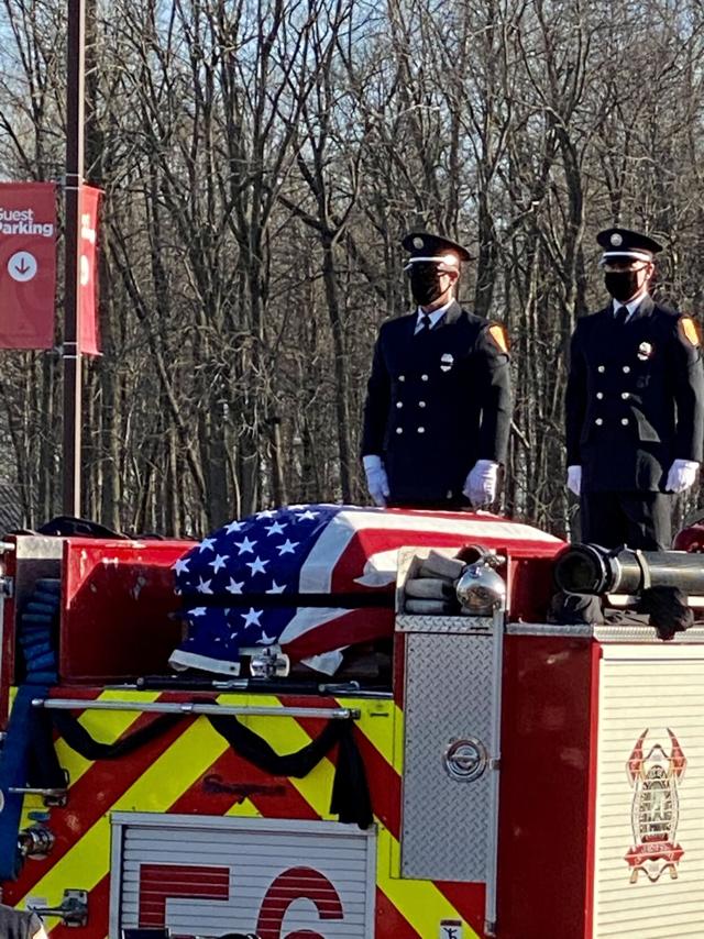 Funeral procession begins for fallen firefighter News