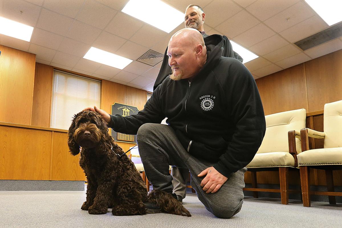 Good Dog Labradoodle Helps Vets Going Through Court Program Local News Kokomotribune Com Good Dog Labradoodle Helps Vets Going Through Court Program Local News Kokomotribune Com