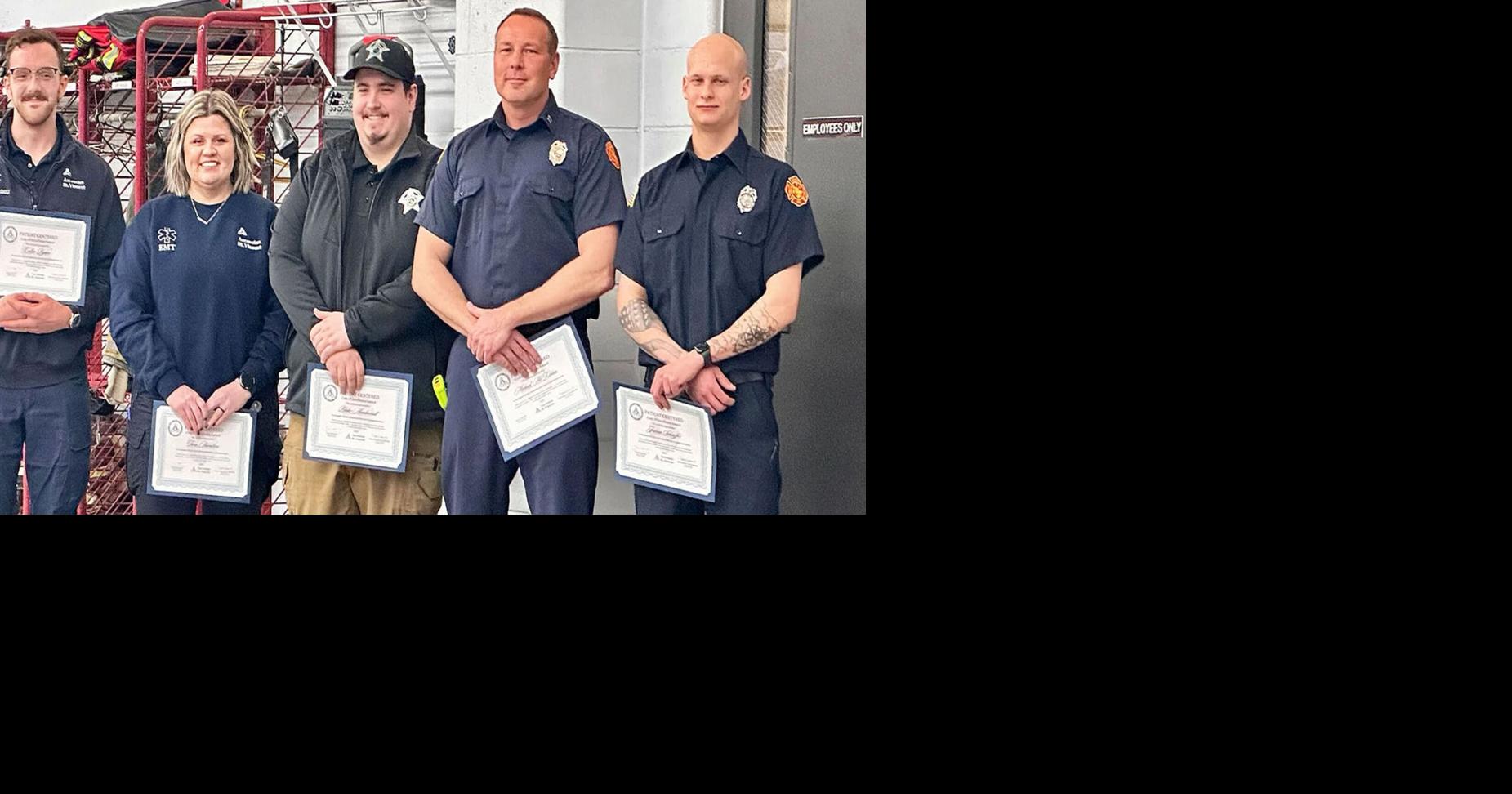 First responders awarded for saving man's life during cardiac episode ...