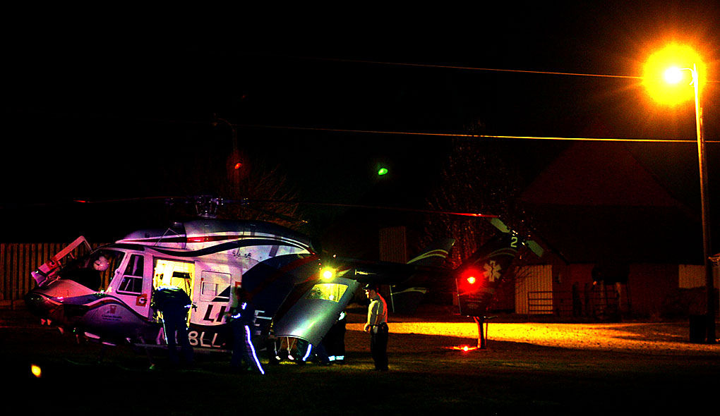 Man airlifted after car crash Local news