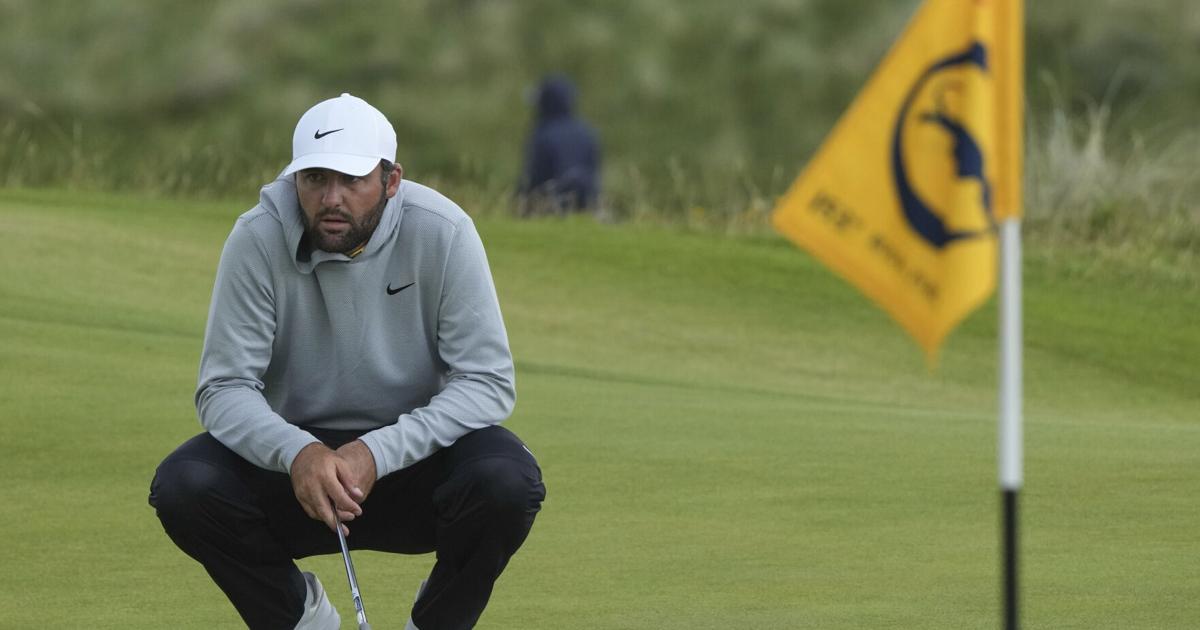 Scheffler with a 64 sets a daunting target at British Open