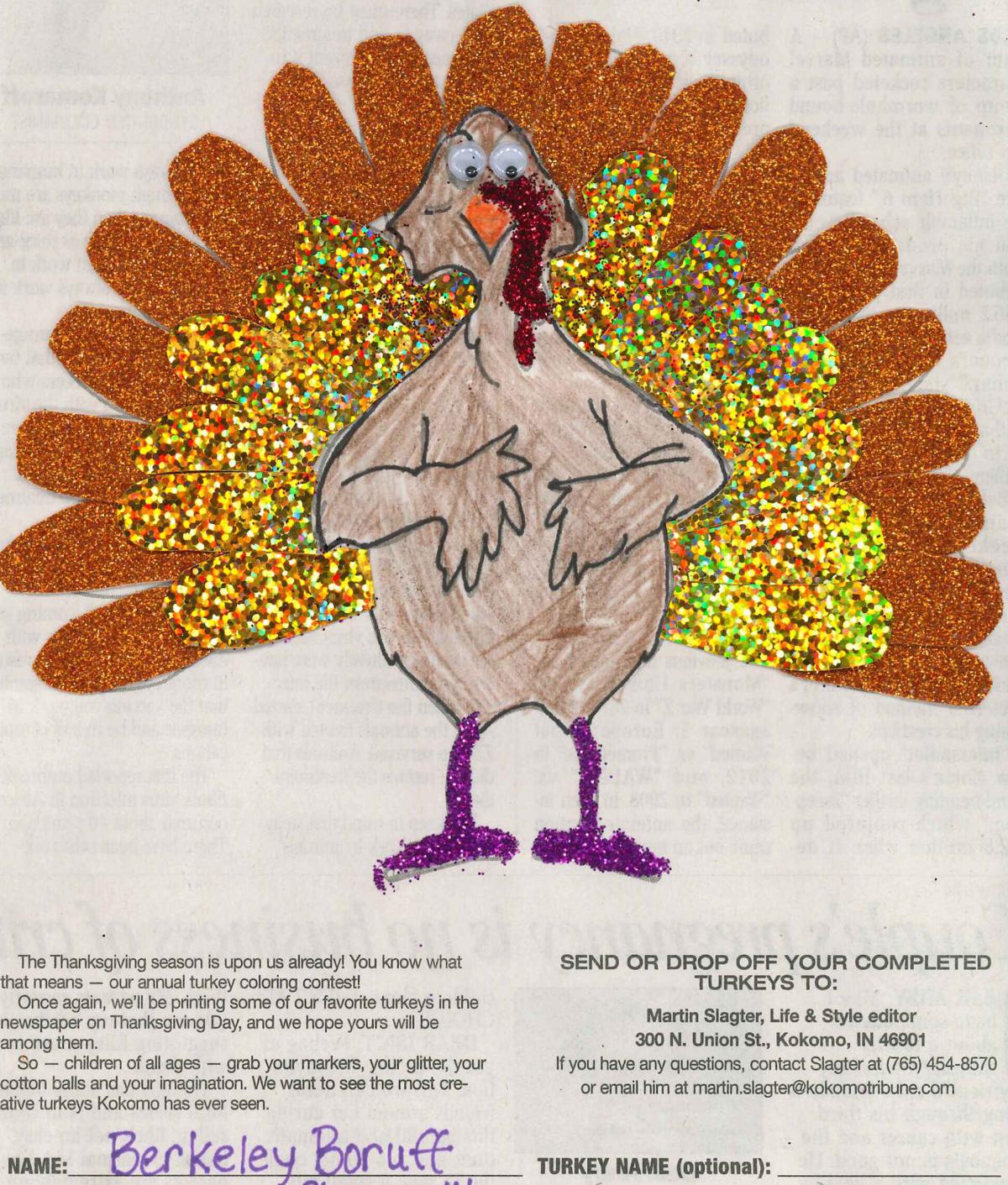 Time For Turkey Entries A B By First Name Kokomotribune Com