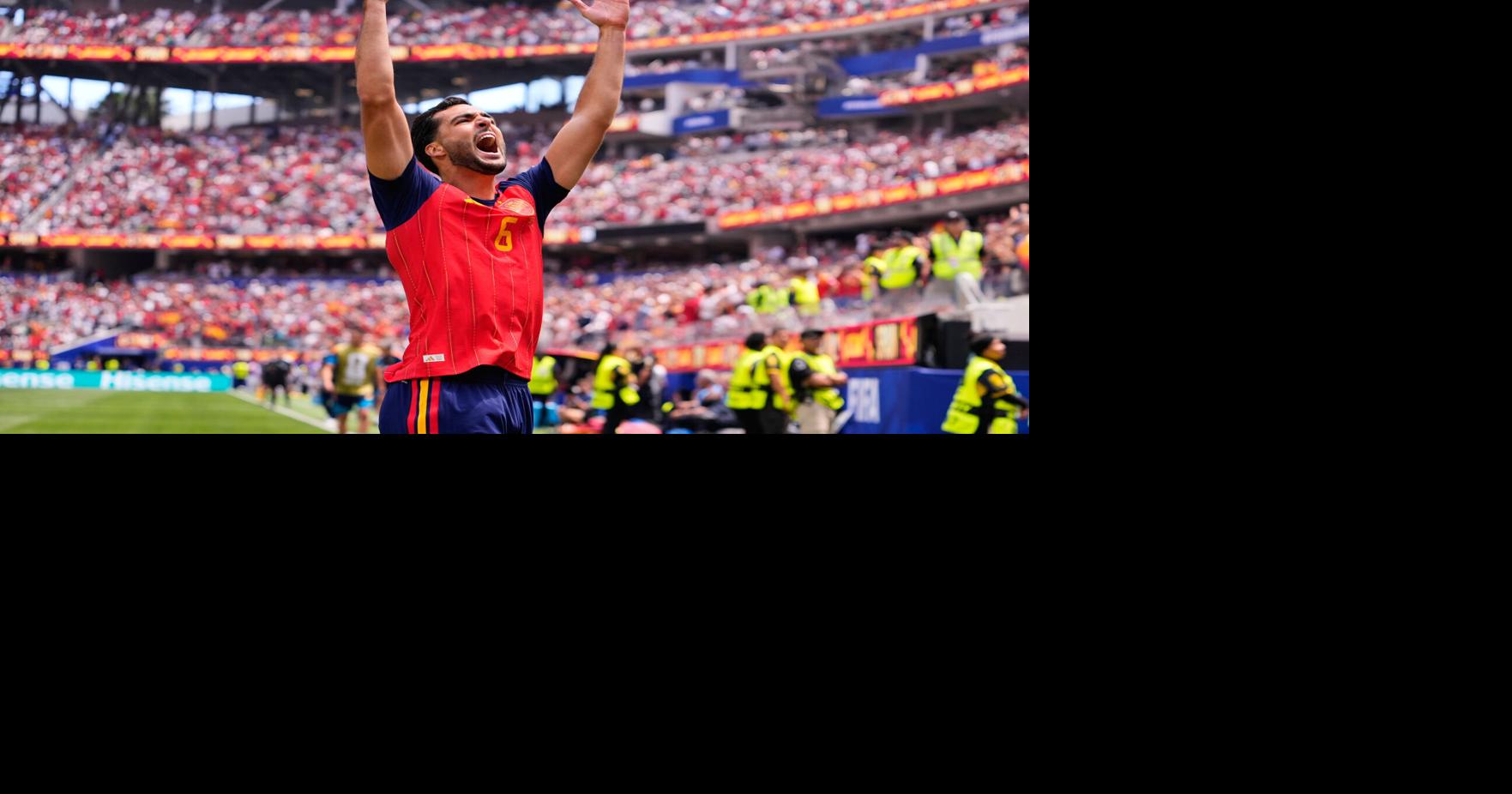 Merino stars again as Spain edges Belgium 2-1 in World Cup quarters
