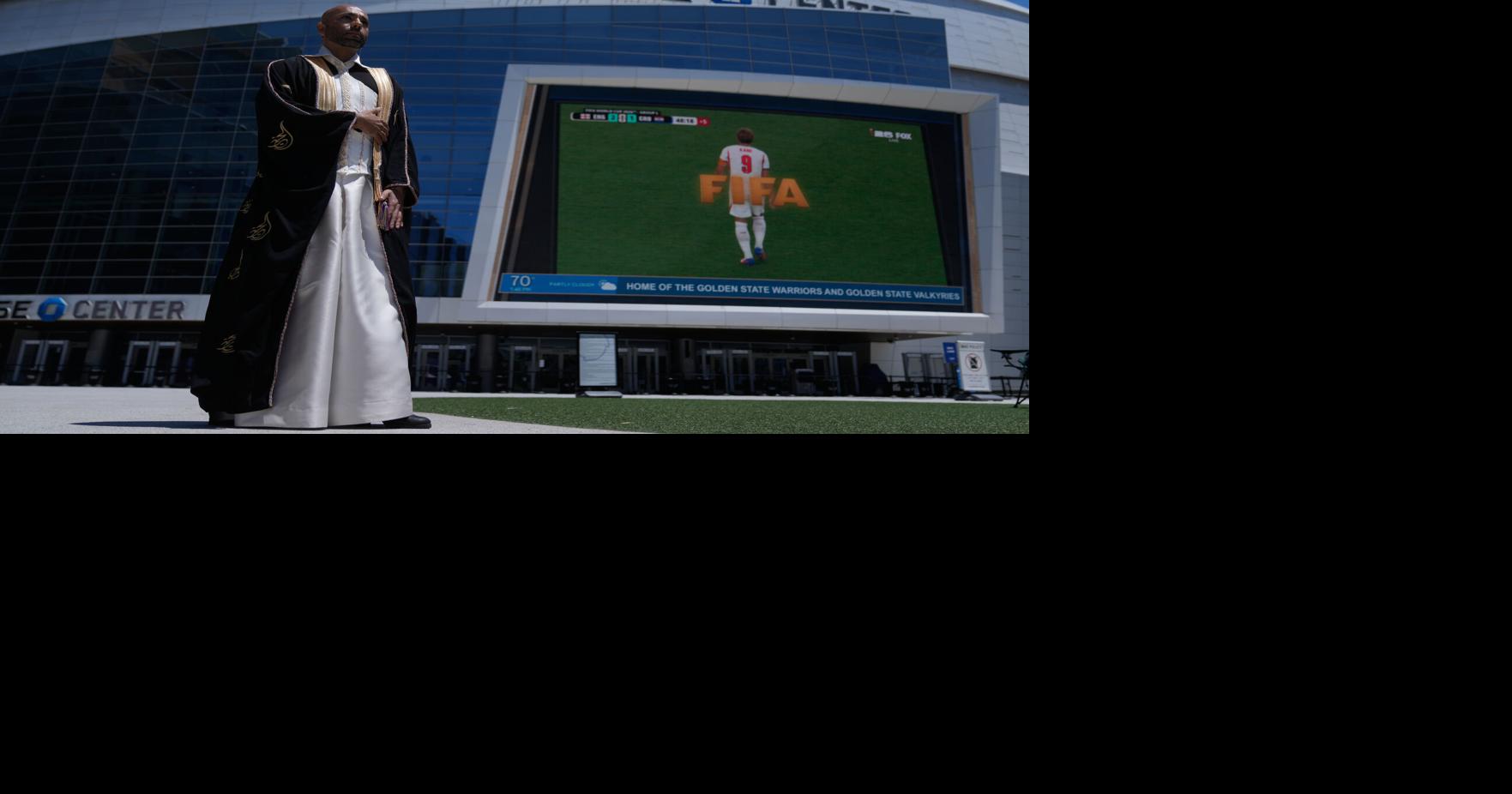 In a rainbow-trimmed robe at the World Cup, a gay Qatari doctor advocates for equal rights