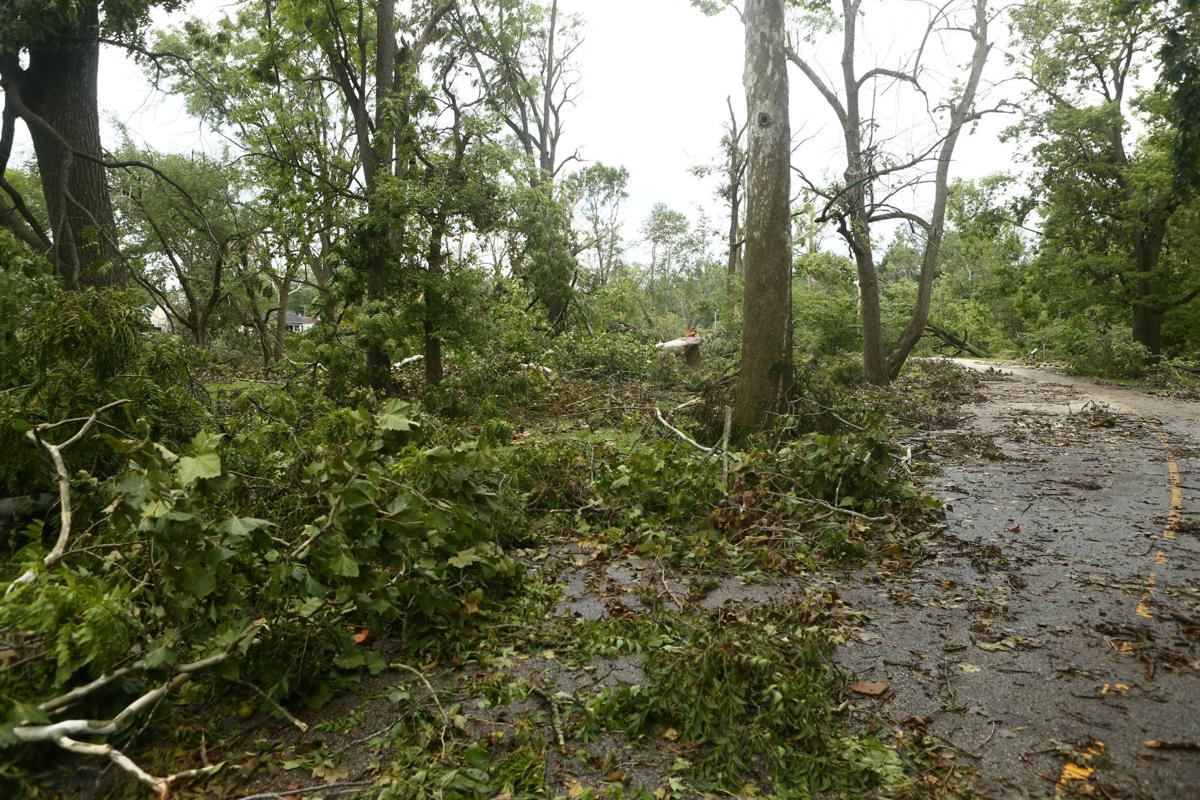 Highland Park tornado damage