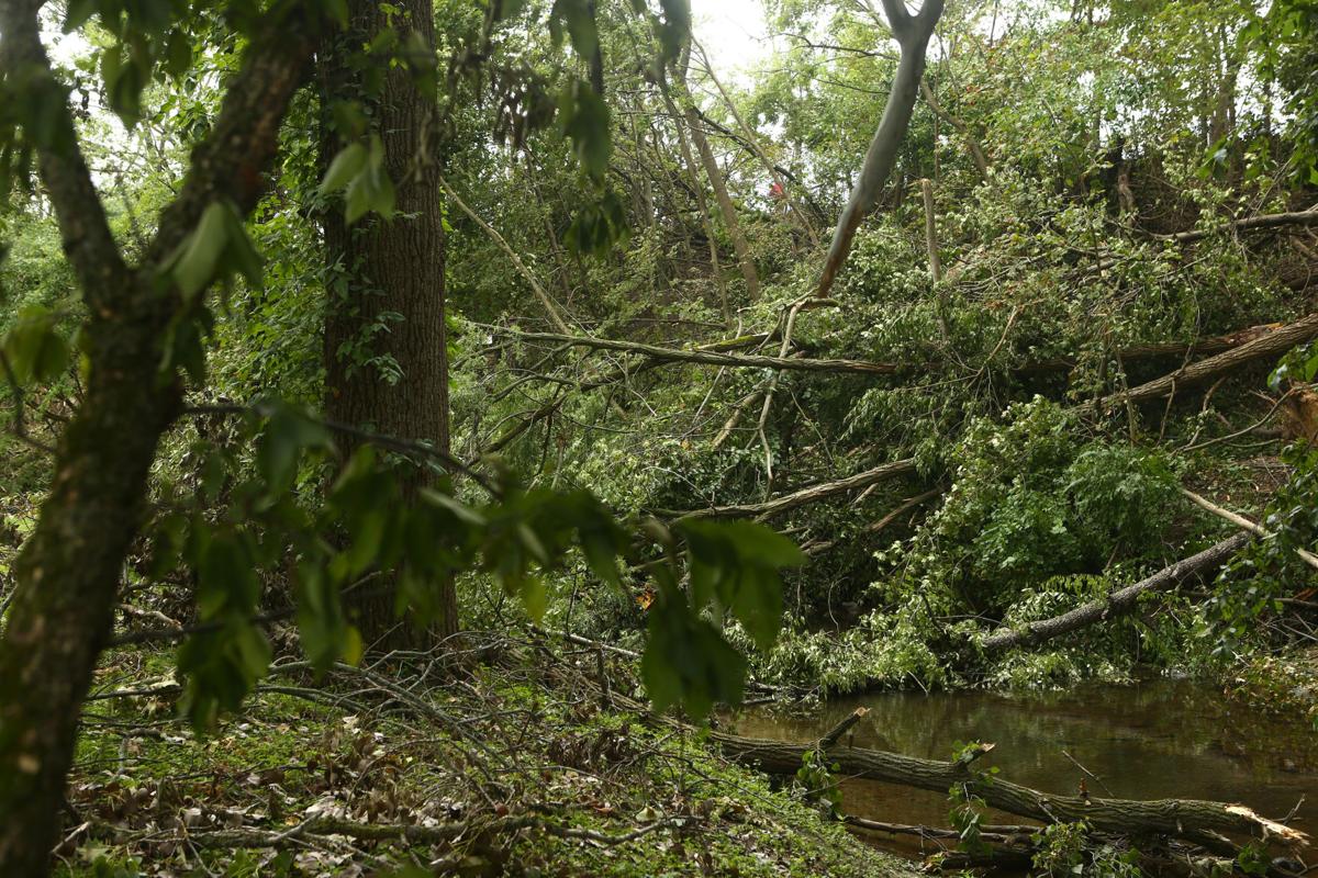 Highland Park tornado damage