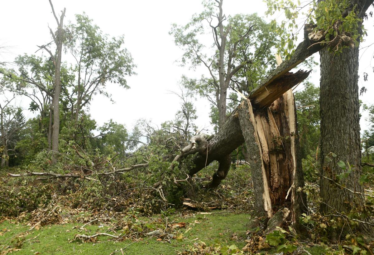 Highland Park tornado damage