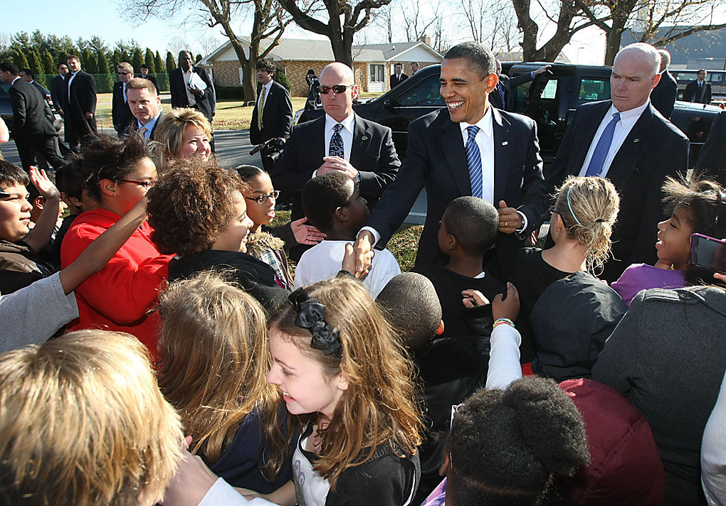 Sycamore Elementary students, staff meet President Obama | Local news |  kokomotribune.com