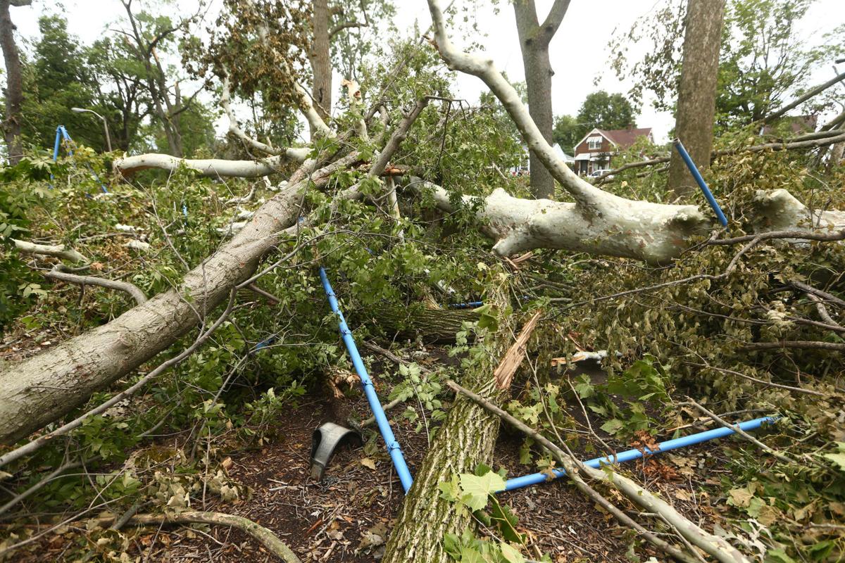 Highland Park tornado damage