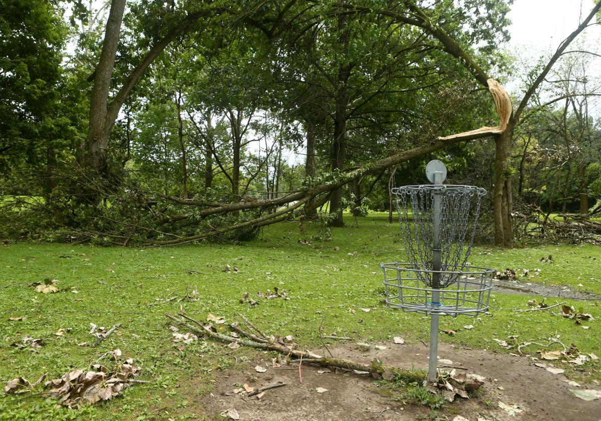 Highland Park tornado damage