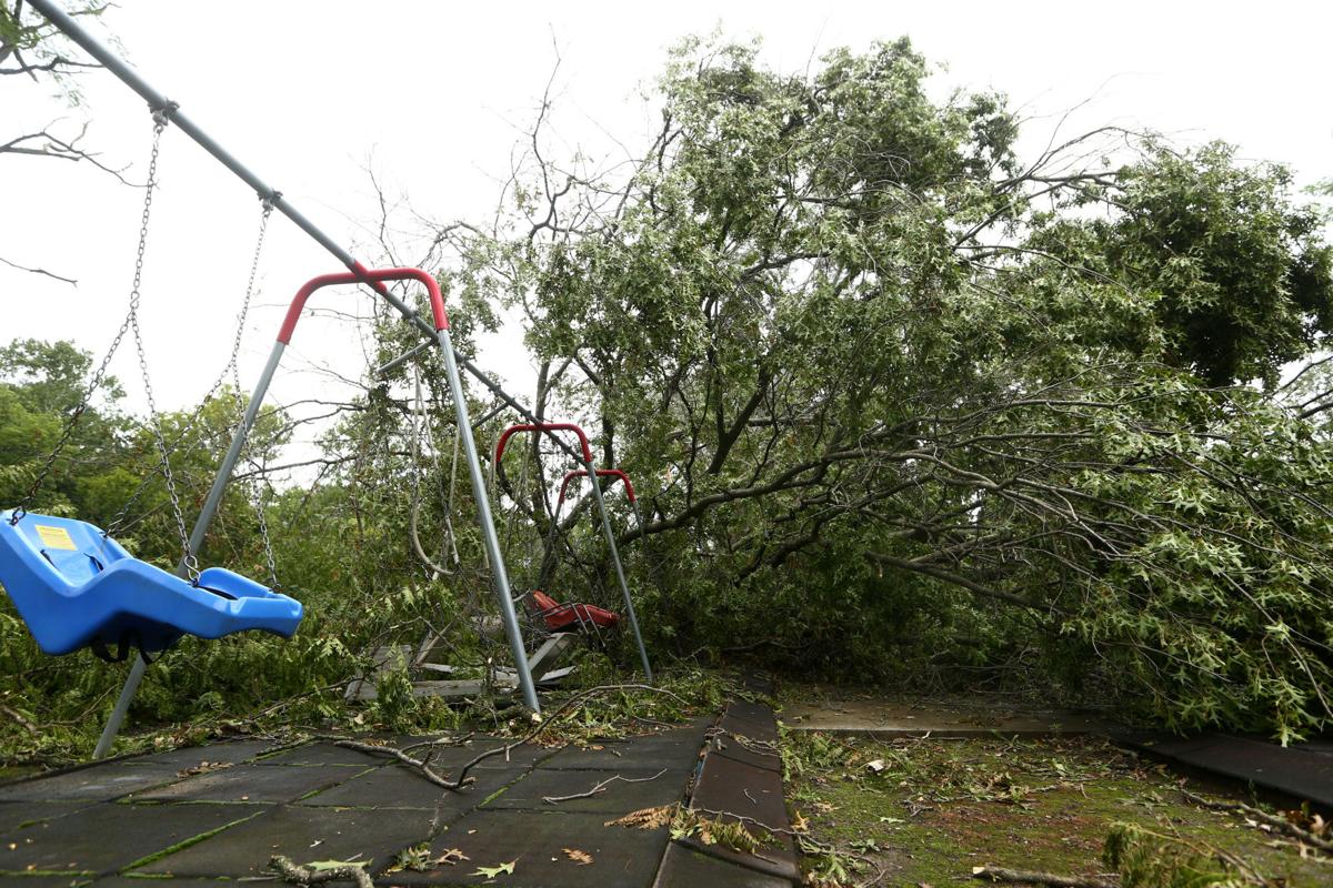 Highland Park tornado damage