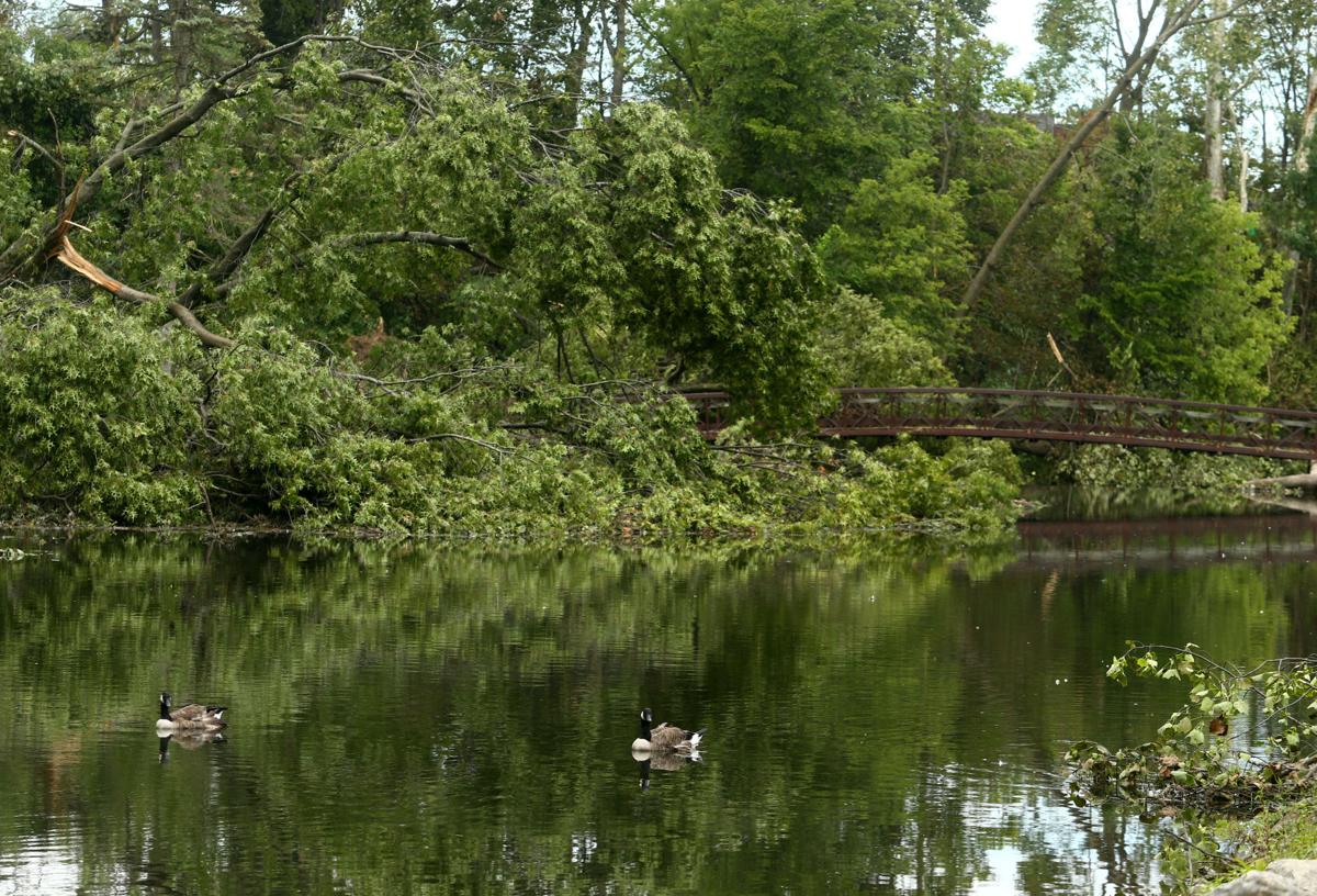 Highland Park tornado damage