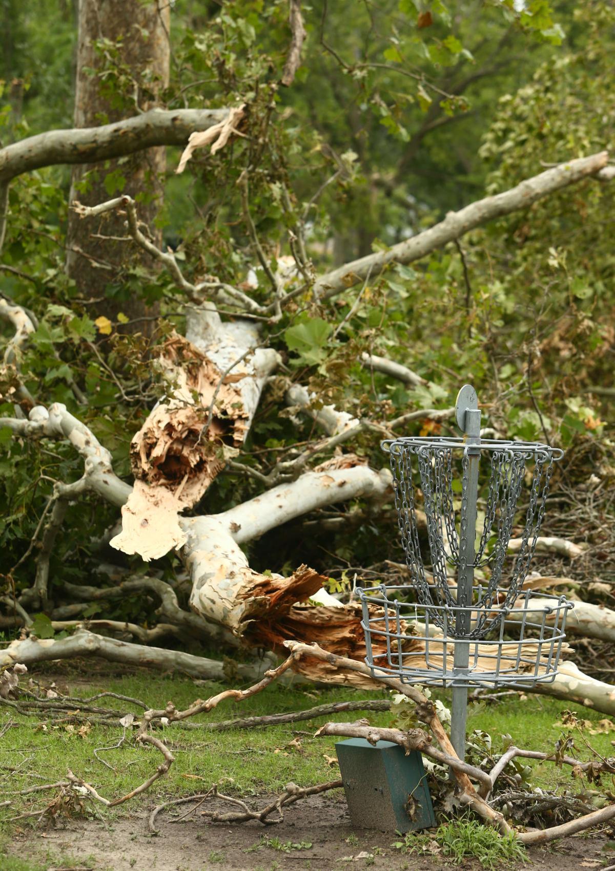 Highland Park tornado damage