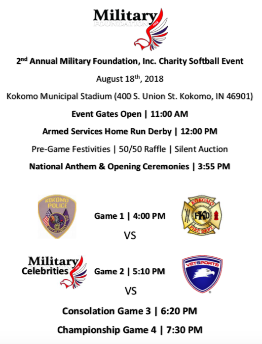 Celebrity softball game benefits veterans and first responders 