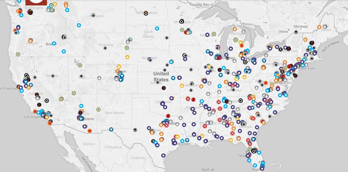 Image result for hate groups map