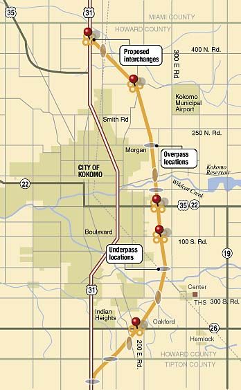 Officials Choose Route J For U S 31 Bypass Local News Kokomotribune Com