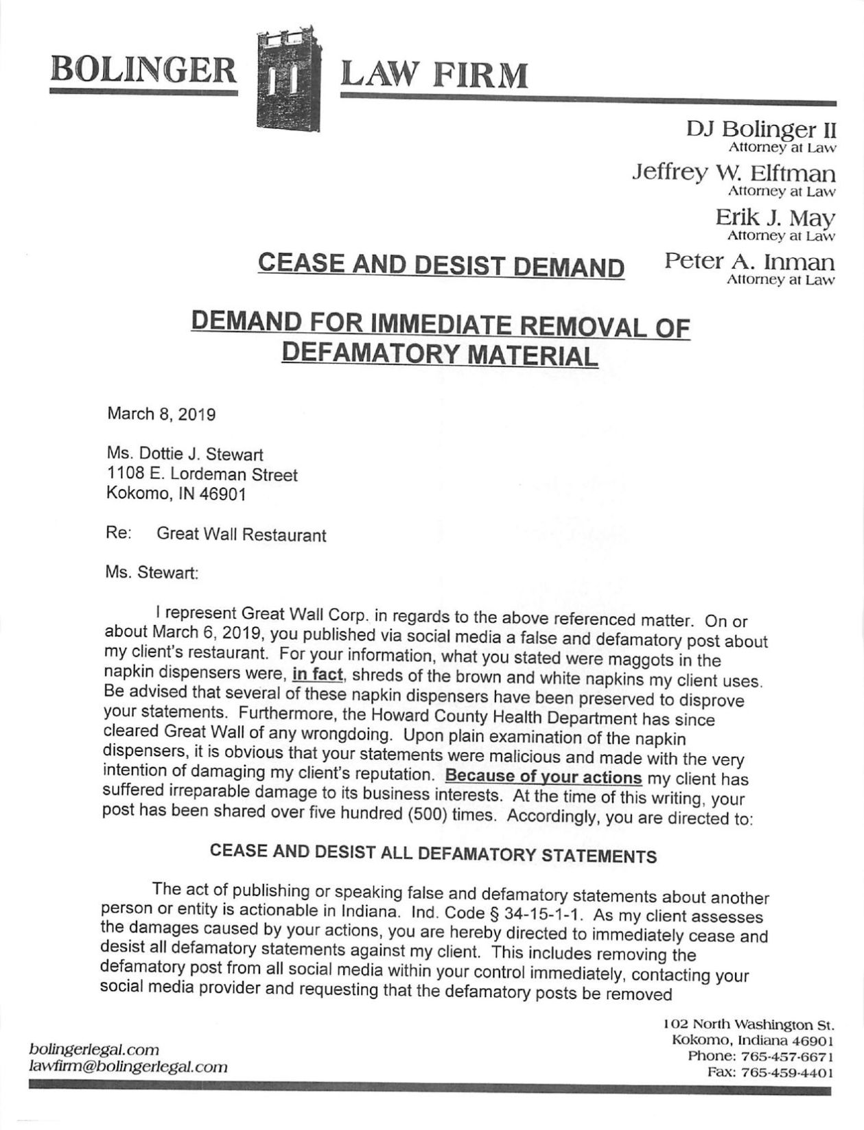 Legal Cease And Desist Letter Collection - Letter Template Collection