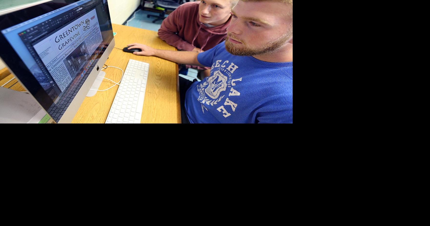 Heard it through the Grapevine Greentown's studentran newspaper only one of its kind in