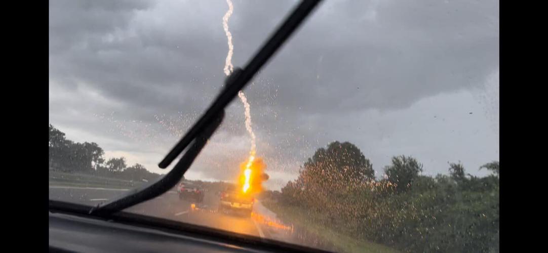 Video of lightning striking local man's truck goes viral | Local news |  