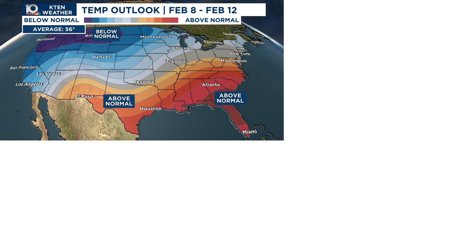Temperature outlook | | kten.com