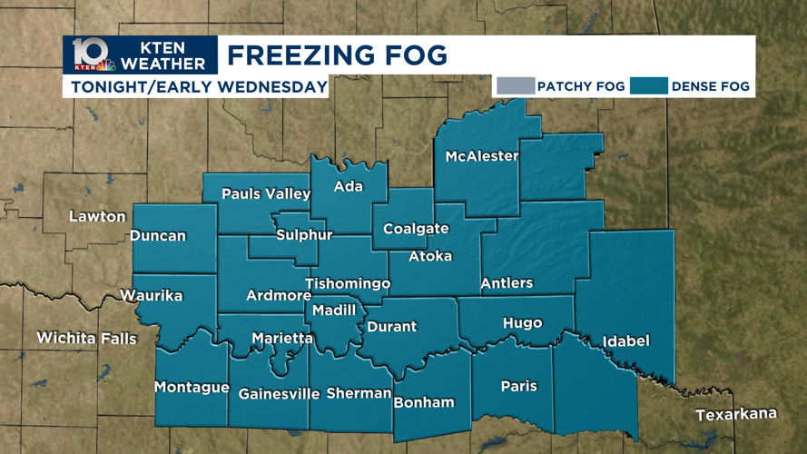 Freezing fog will cause more slick spots into Wednesday | Weather News ...