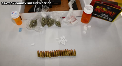 Man arrested in Whitewright with drugs and a child in the vehicle