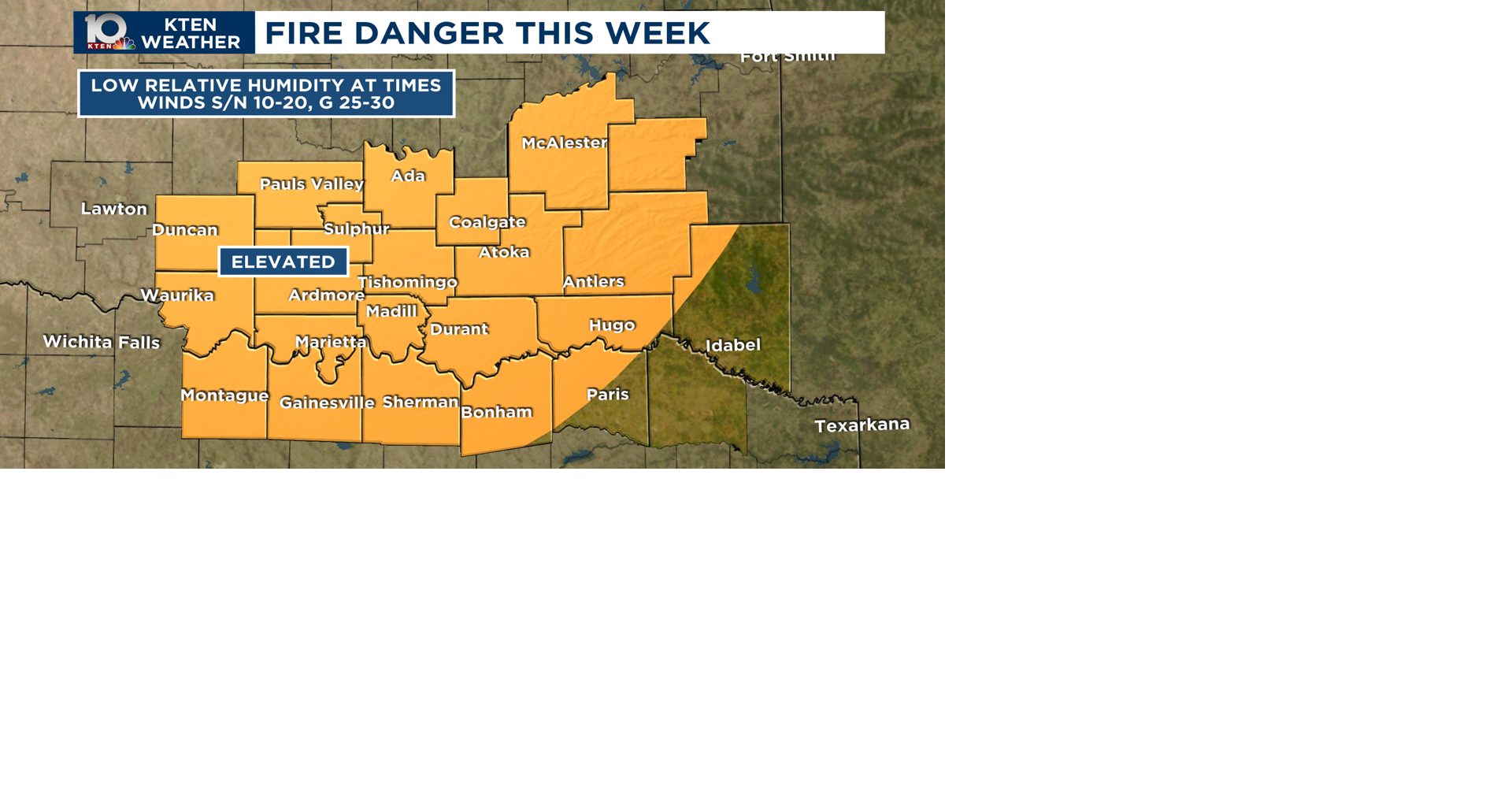 Fire danger increases this week | Weather News | kten.com
