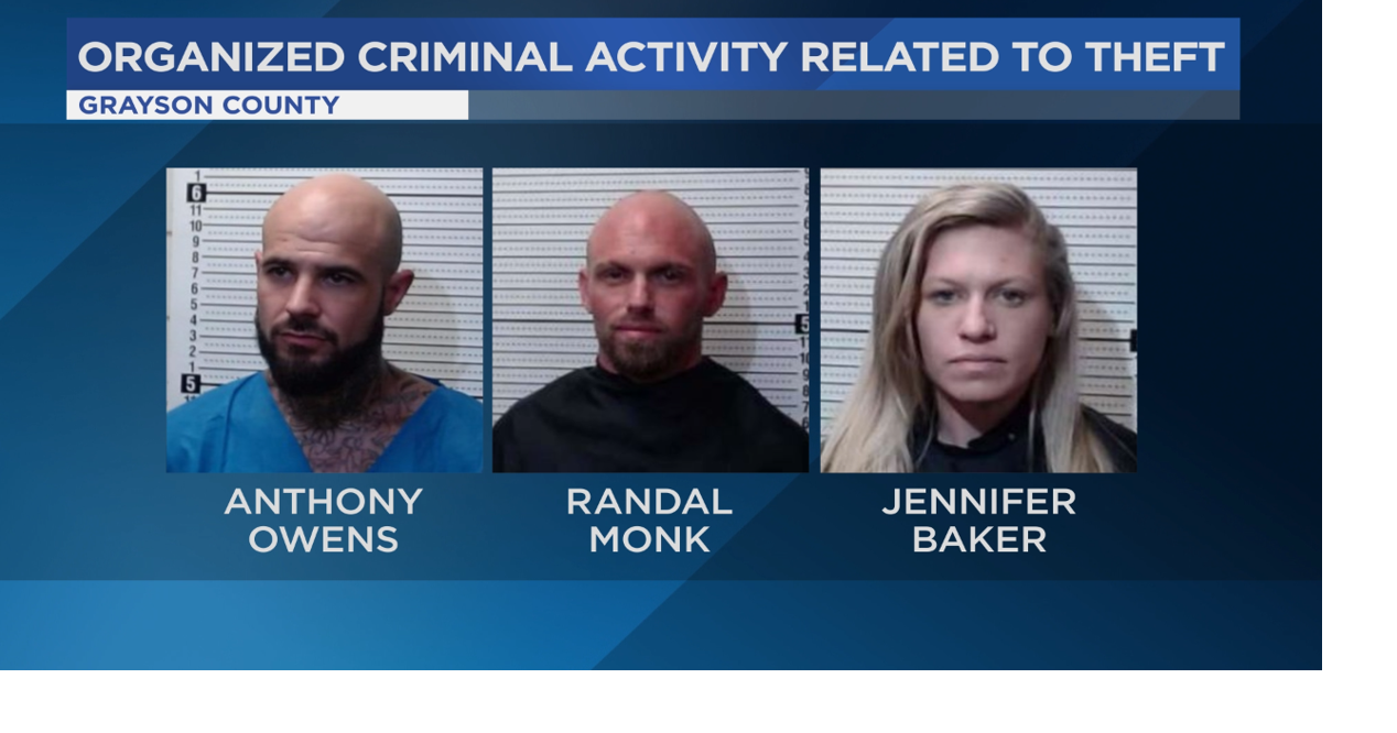 Three people arrested in Grayson County in connection to a stolen truck ...