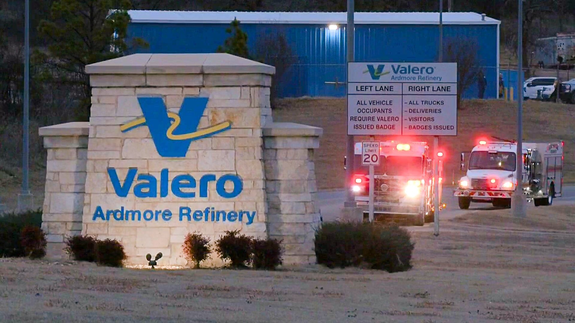 Five workers hospitalized after fire at Ardmore refinery